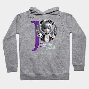 Patchwork Panda Girls Hoodie